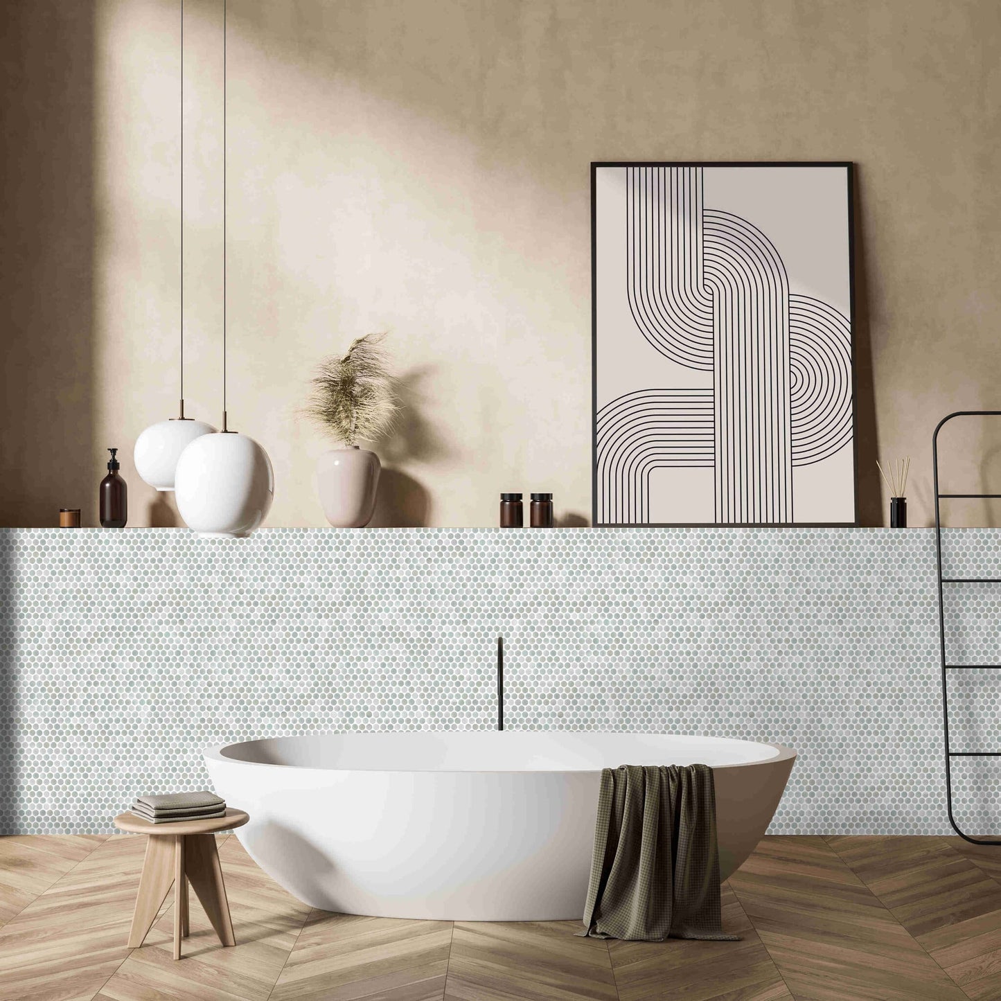 Mosaico Penny Cotto Danae — ambiente