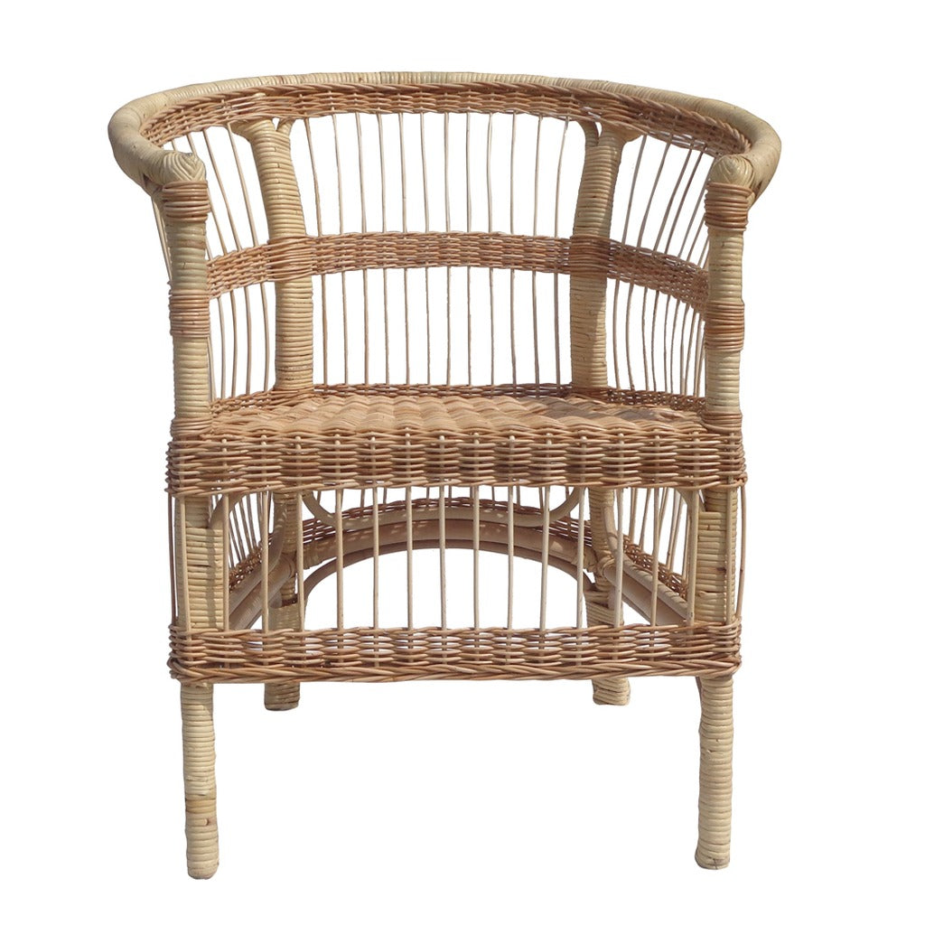 Sillón Malawi Natural — vista lateral