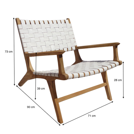 Sillón Zoe White — vista adicional