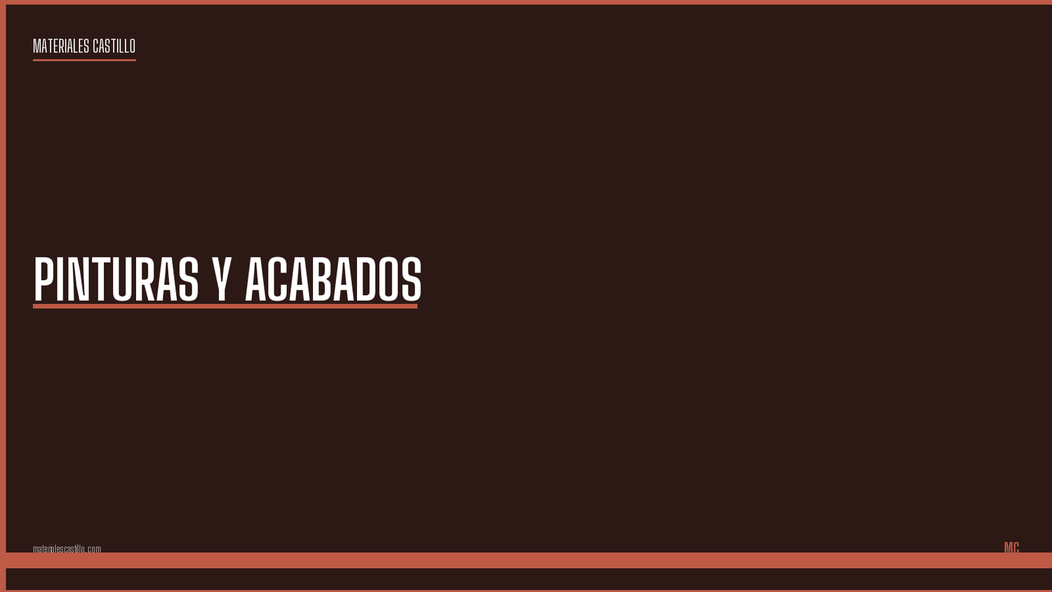 Pinturas y Acabados