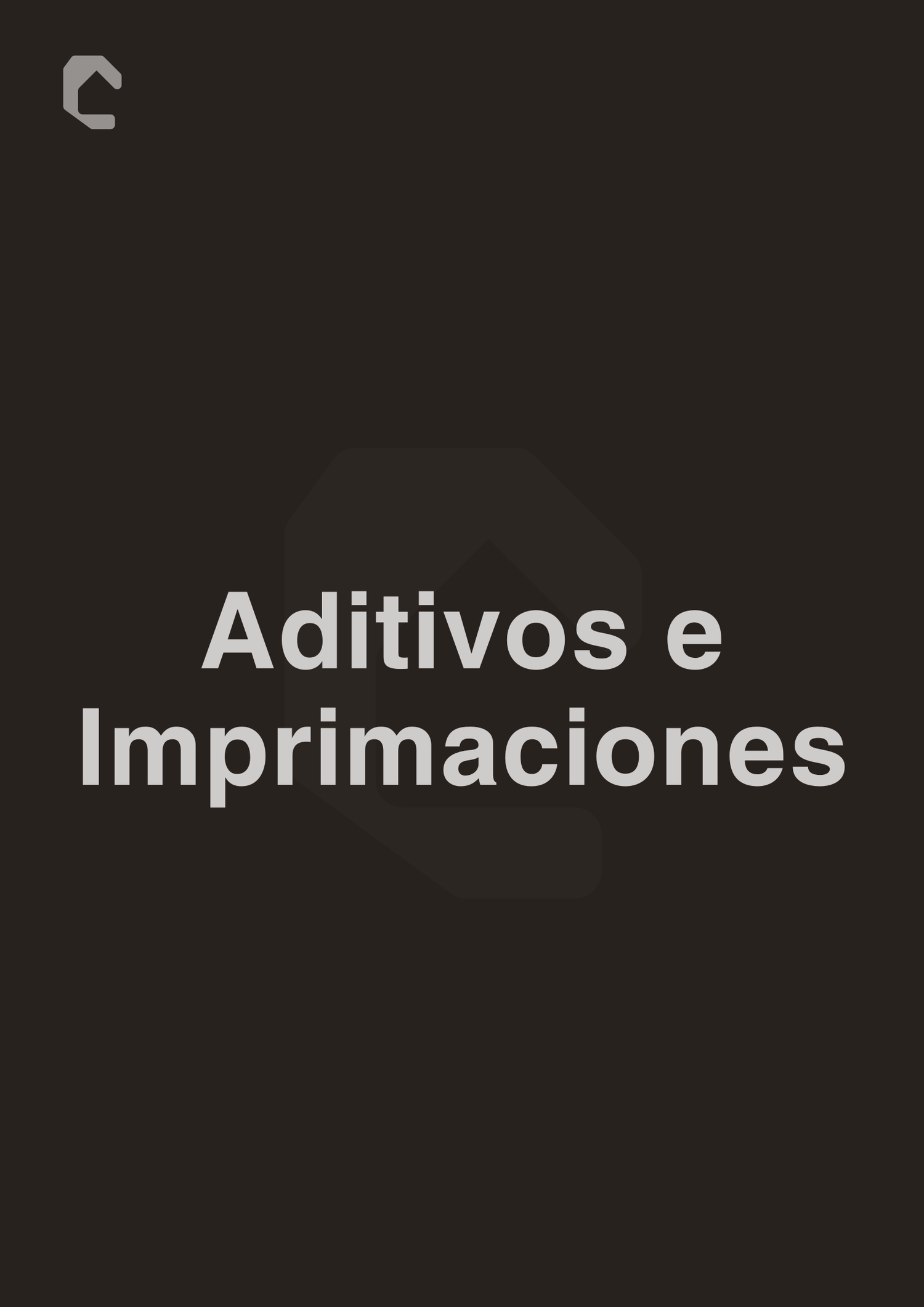 Aditivos e Imprimaciones