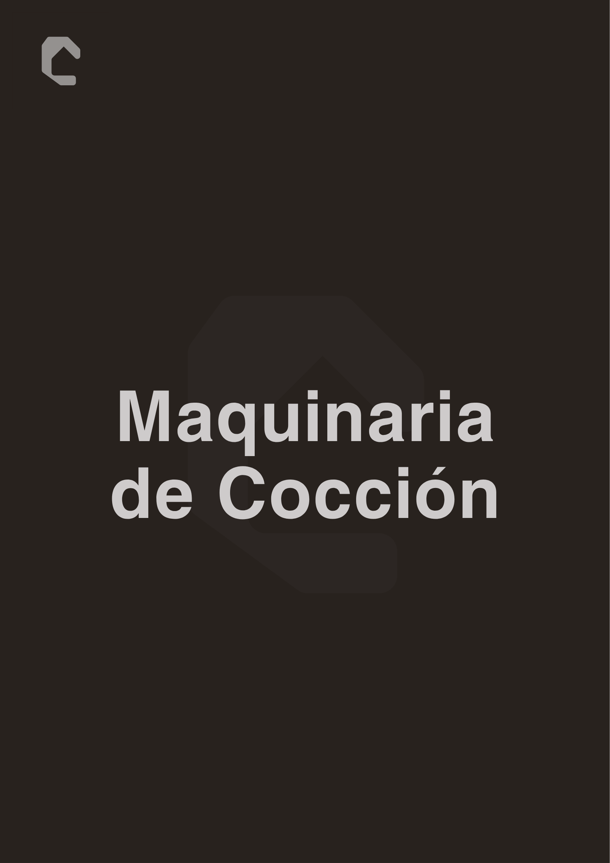 Maquinaria de Cocción - Materiales Castillo