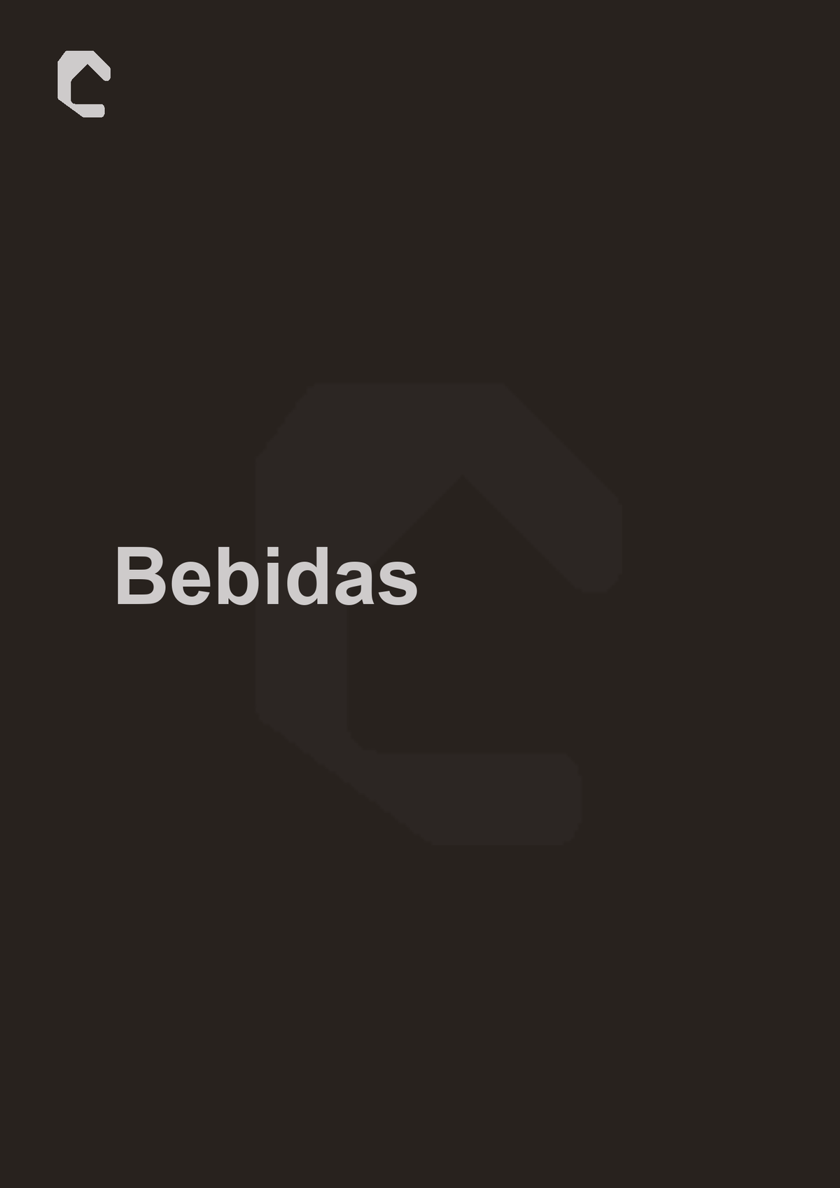 Bebidas - Materiales Castillo