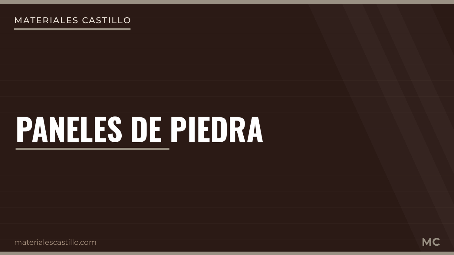 Paneles de Piedra — Materiales Castillo