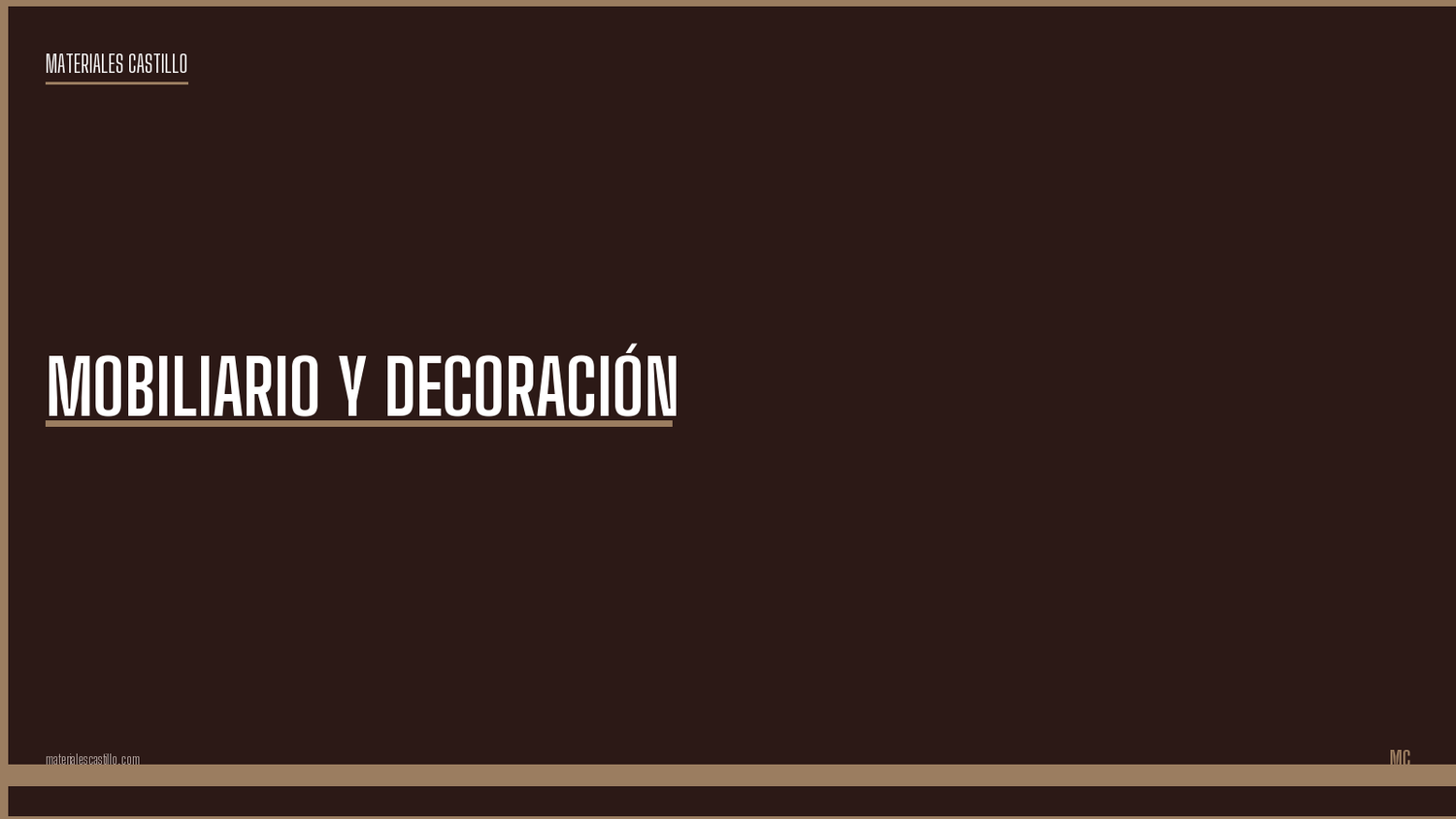 Mobiliario y Decoración