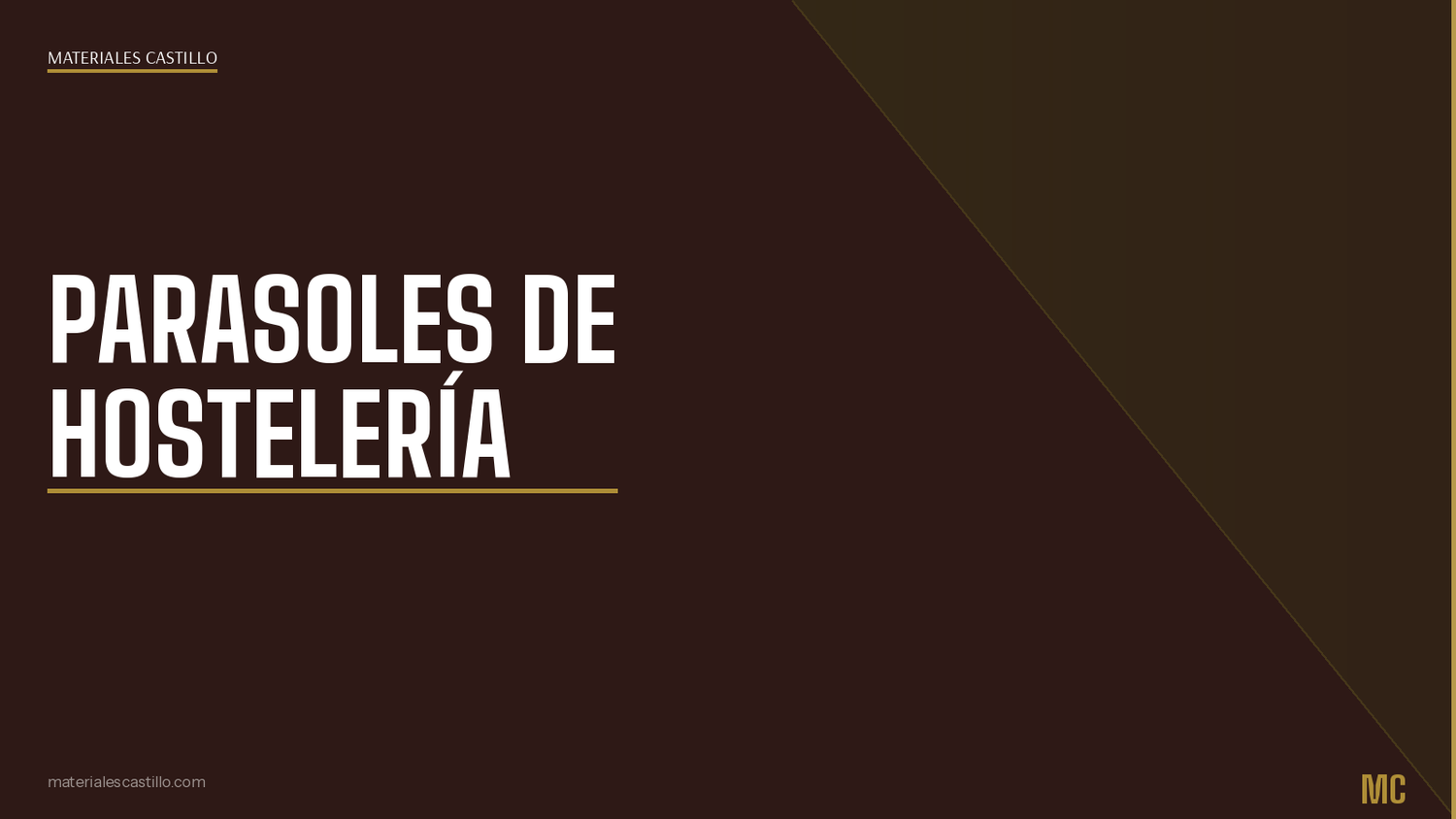 Parasoles de Hostelería