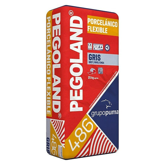Saco Pegoland Porcelánico Flexible Gris C2 TE 25 kg