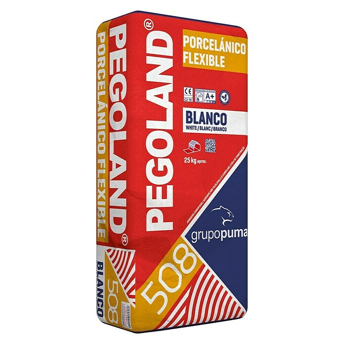 Saco Pegoland Porcelánico Flexible Blanco C2 TE 25 kg