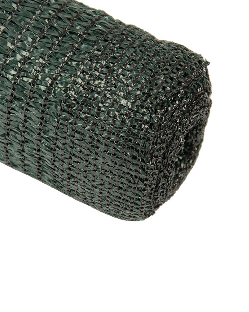 Malla Ocultación 90gr Verde Oscuro — rollo extendido