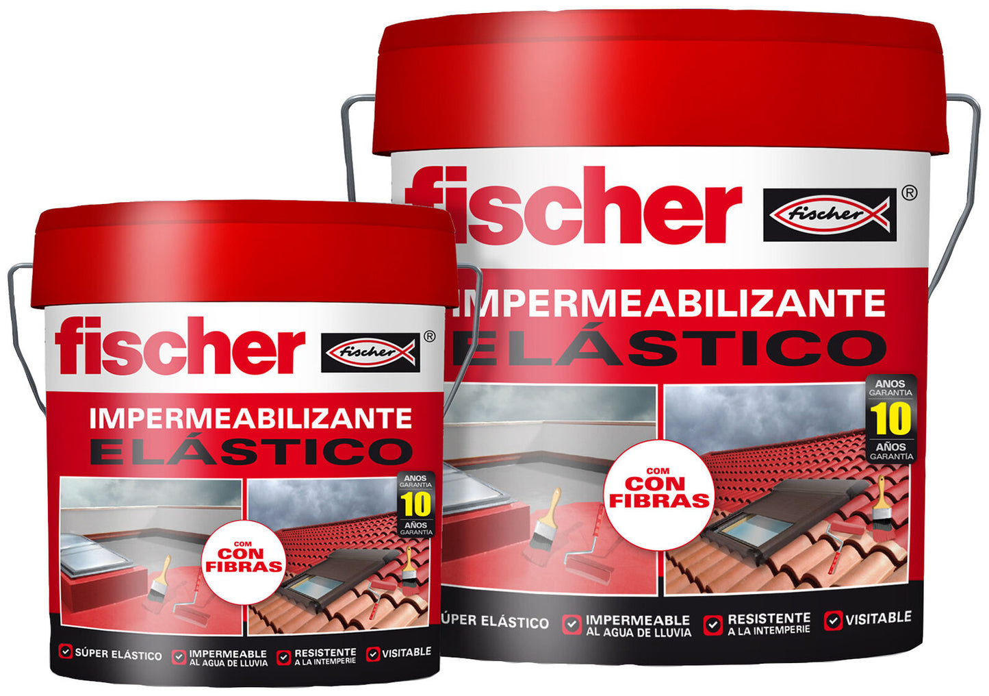 Impermeabilizante Elástico con Fibras Fischer