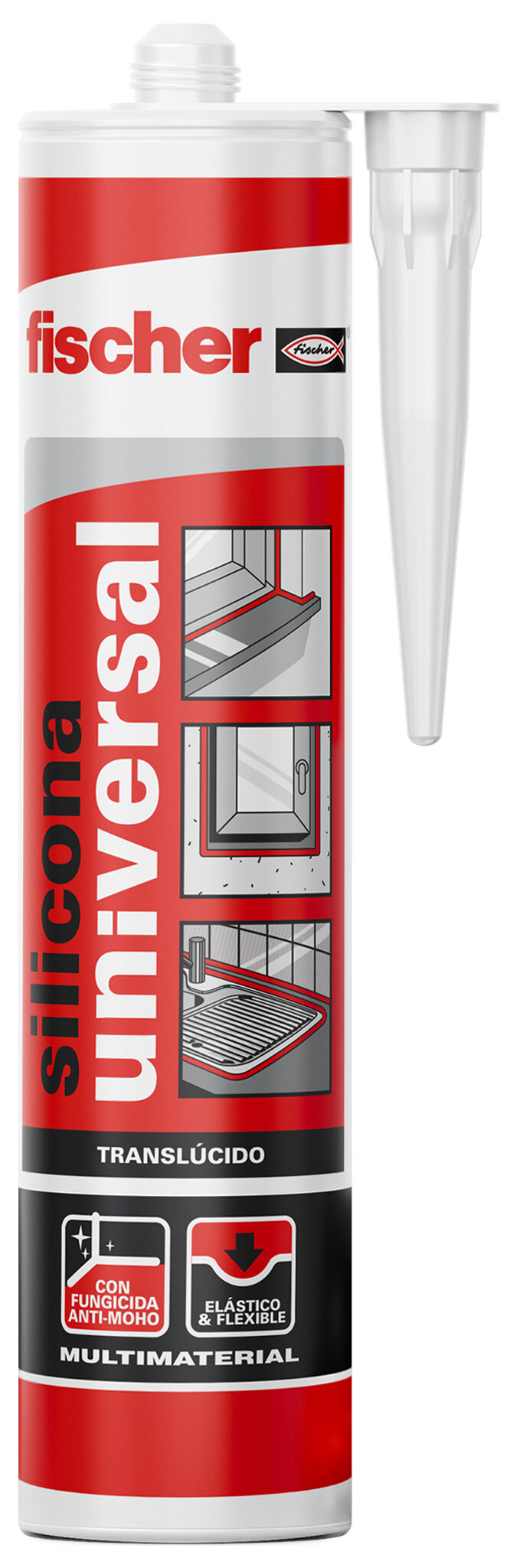 Silicona Universal Fischer — 280 ml