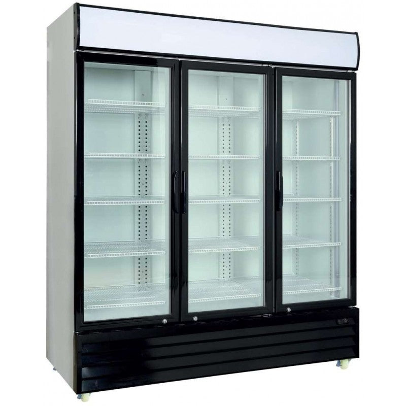 Expositor refrigerado de bebidas 1600 L 3 puertas