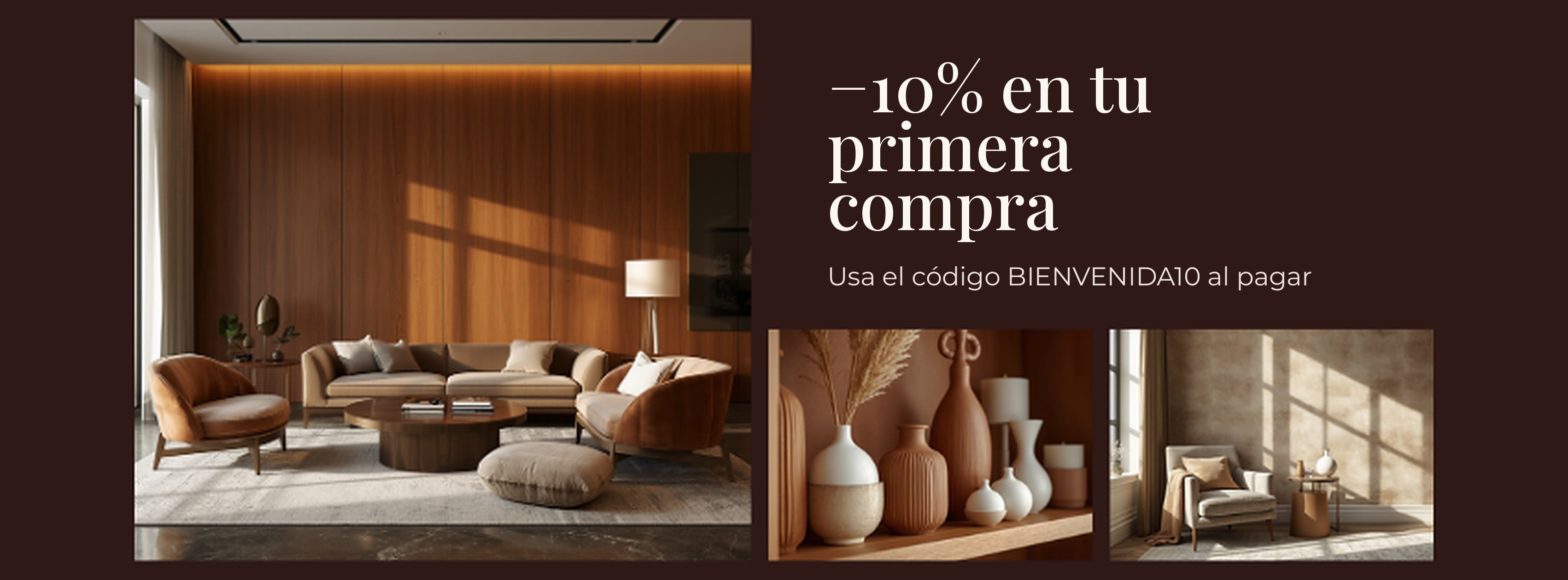 10% de descuento en tu primera compra con el código BIENVENIDA10