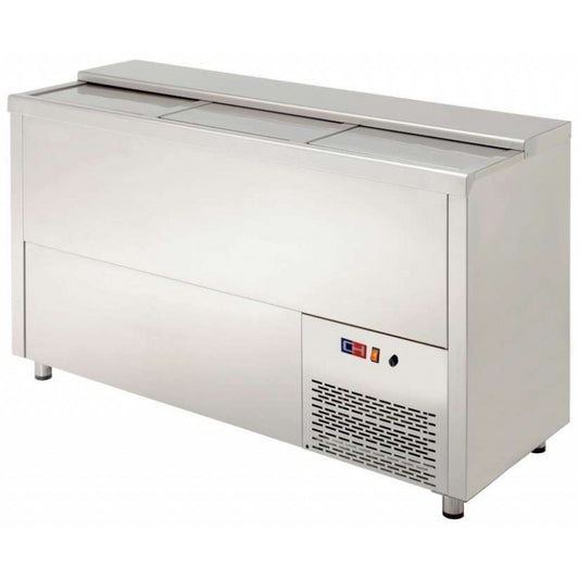 Botellero refrigerado 3 puertas inox 1500 mm