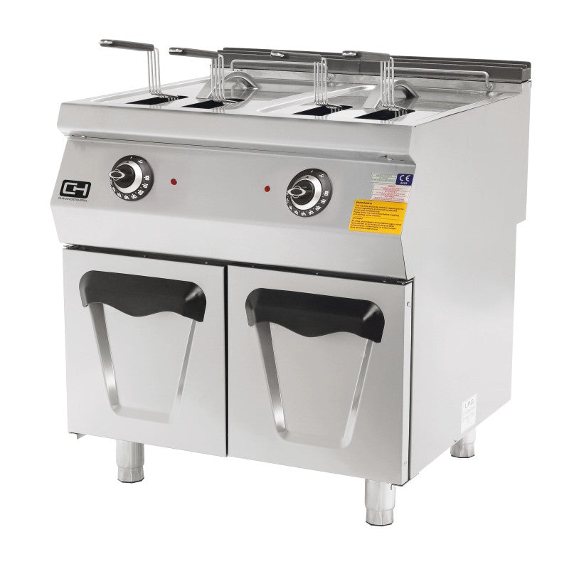 Freidora eléctrica de pie 2×14 L