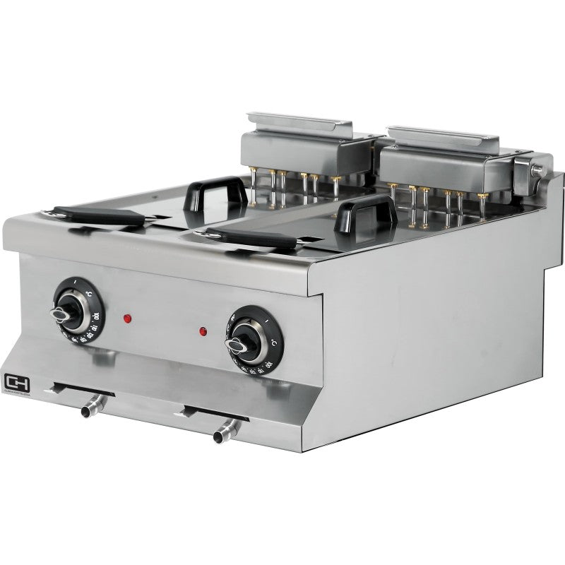 Freidora eléctrica sobremesa 2×10 L