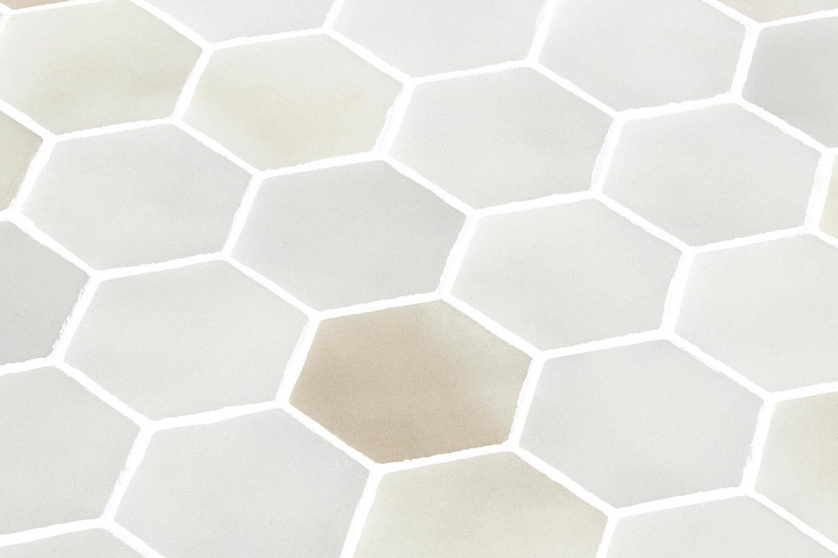 Mosaico Hex XL Cotto Gaia — ambiente