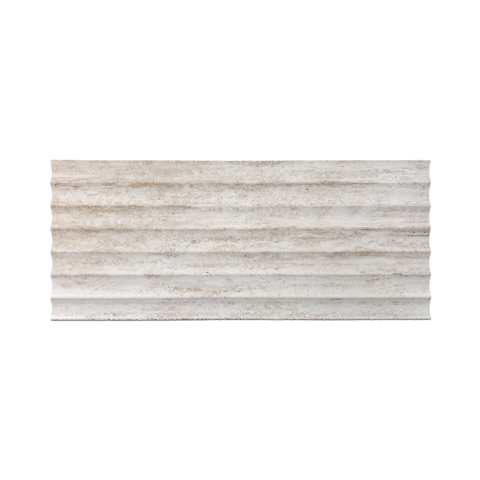Travertino Concave — ambiente instalado