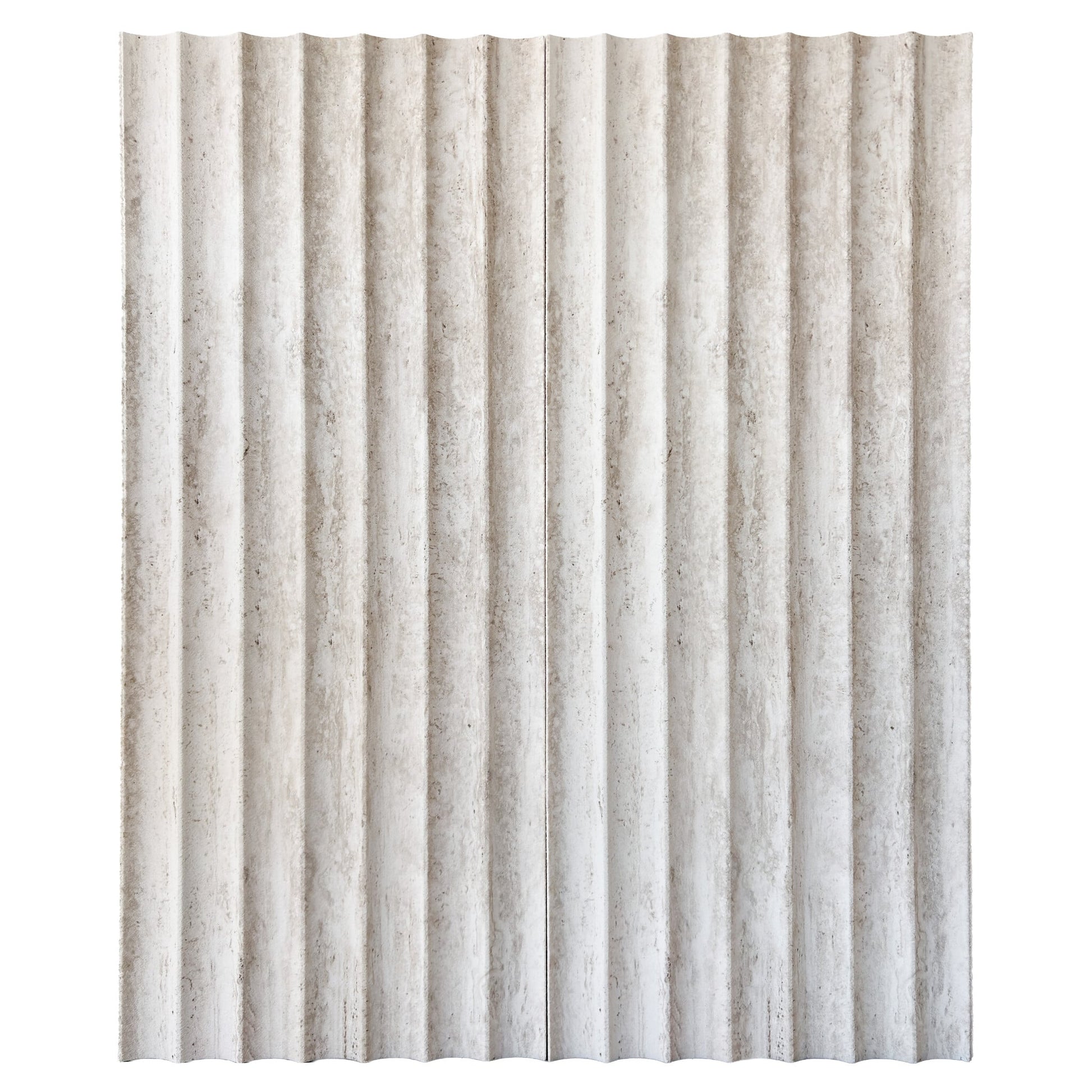 Travertino Concave — detalle del relieve