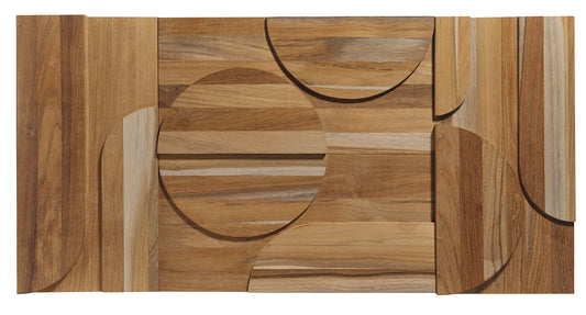 Panel de pared 3D Teca Deco Curved