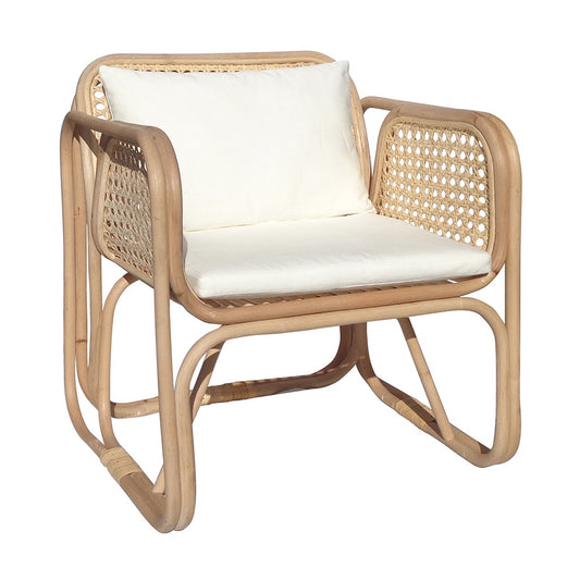 Sillón Flamingo de ratán natural — Taller de las Indias